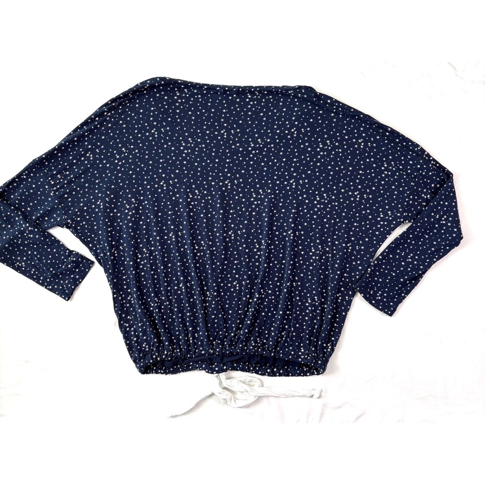 Eberjey Gisele Slouchy Pajama‎ Top Small Star Print Batwing Celestial Cozy Soft - Picture 7 of 8